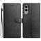  Samsung Galaxy S25 Edge Fodral Läder Svart