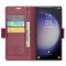 CASEME CASEME Galaxy S24 Ultra Fodral Slim Litchi Läder Röd