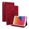  iPad 10.2 2019/2020/2021 Fodral Butterfly Flower Röd
