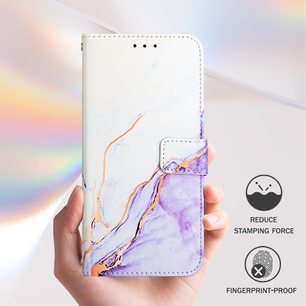  Google Pixel 11/11 Pro Fodral Läder Med Marmormönster