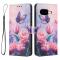  Google Pixel 10a Fodral Med Tryck Rosa Blommor