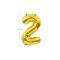  Sifferballong Nummer 4 70 cm Silver