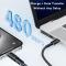 ESSAGER ESSAGER Lightning Hona - USB-C Hane Adapter Svart