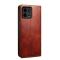  Xiaomi 13 Pro 5G Fodral Oil Wax Flip Läder Brun