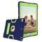  iPad 10.2 2019/2020/2021 Shockproof Hybrid Skal Med Kickstand Mörk Blå/Grön