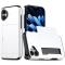  iPhone 16 Plus Skal Hybrid Med Kortfack Vit