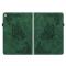  iPad 10.2 2019/2020/2021 Fodral Butterfly Flower Grön