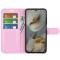  Google Pixel 10 Pro XL Fodral Litchi Läder Ljus Rosa