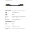  Thunderbolt 4 Kabel 80cm USB-C 100W 8K 60Hz PD Svart