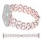  Apple Watch 42/44/45/46/49 mm Metal Bling Armband Roséguld