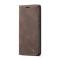 CASEME CASEME Samsung Galaxy S22 Fodral Flip Retro Läder Brun