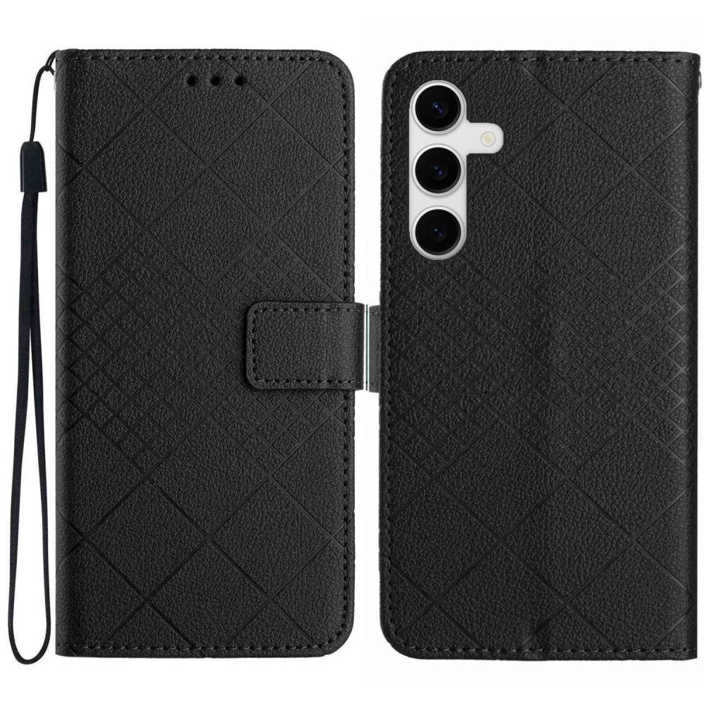  Samsung Galaxy S25 FE Fodral Läder Svart
