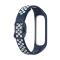  Samsung Galaxy Fit 2 SM-R220 Armband Ihåligt Silikon Mörk Blå/Vit
