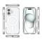  iPhone 16 Skal MagSafe Shockproof Hybrid Vit