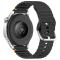 Klockarmband 22 mm Silikon Wave Design Svart