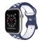 ColorPop Sportarmband Dual-Color Apple Watch 42/41/40/38 mm (S/M) Blå/Vit