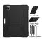  iPad Pro 12.9 (2020/2021) - Shockproof Skal Med Kickstand - Svart