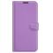  iPhone 13 Pro Max - Litchi Slim Läder Fodral - Lila