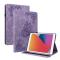  iPad 10.2 2019/2020/2021 Fodral Butterfly Flower Lila