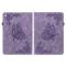  iPad 10.2 2019/2020/2021 Fodral Butterfly Flower Lila