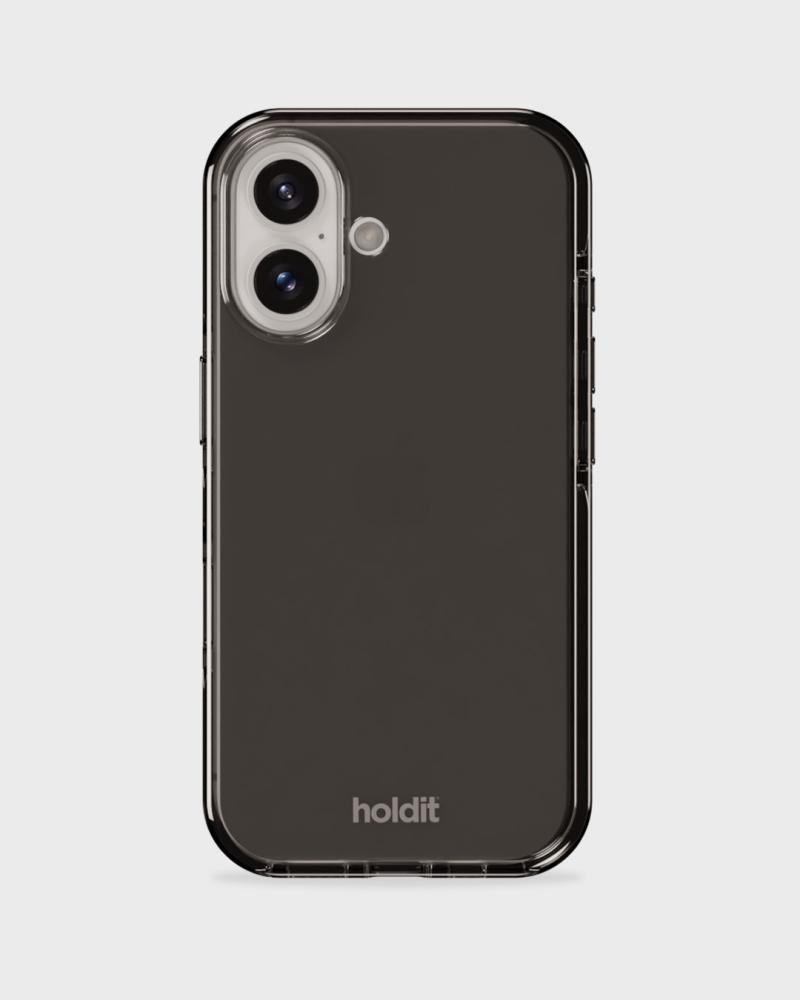 holdit holdit iPhone 16 Mobilskal Seethru Svart