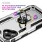  iPhone 17 Skal Shockproof Hybrid Ring Silver