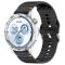  Klockarmband 22 mm Silikon Wave Design Svart