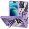  iPhone 15 Pro Skal Shockproof Armor Ring Lila