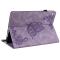  iPad 10.2 2019/2020/2021 Fodral Butterfly Flower Lila