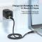 ESSAGER ESSAGER 1m 100W PD USB-C - USB-C Kabel Svart
