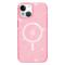  iPhone 15 Skal MagSafe Hybrid Glitter Rosa
