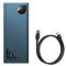 BASEUS Baseus 65W 20000 mAh Power Bank USB-C/USB-A/MicroUSB QC PD Blå