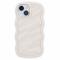  iPhone 15 Mobilskal Wavy Textur Beige