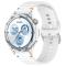  Klockarmband 22 mm Silikon Wave Design Vit