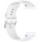  Klockarmband 22 mm Silikon Wave Design Vit