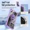  iPhone 15 Pro Skal Shockproof Armor Ring Lila