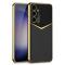 GKK GKK Galaxy S25 Plus Skal Läder Hybrid Electroplate Kolfiber Textur