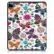  iPad Pro 12.9 (2020/2021) - Tri-Fold Fodral Med Pennhållare - Fjärilar