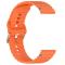  Klockarmband 22 mm Silikon Wave Design Orange