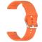  Klockarmband 22 mm Silikon Wave Design Orange