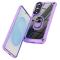  Samsung Galaxy S25 Edge Skal Shockproof Ring Hybrid Lila