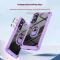  Samsung Galaxy S25 Edge Skal Shockproof Ring Hybrid Lila