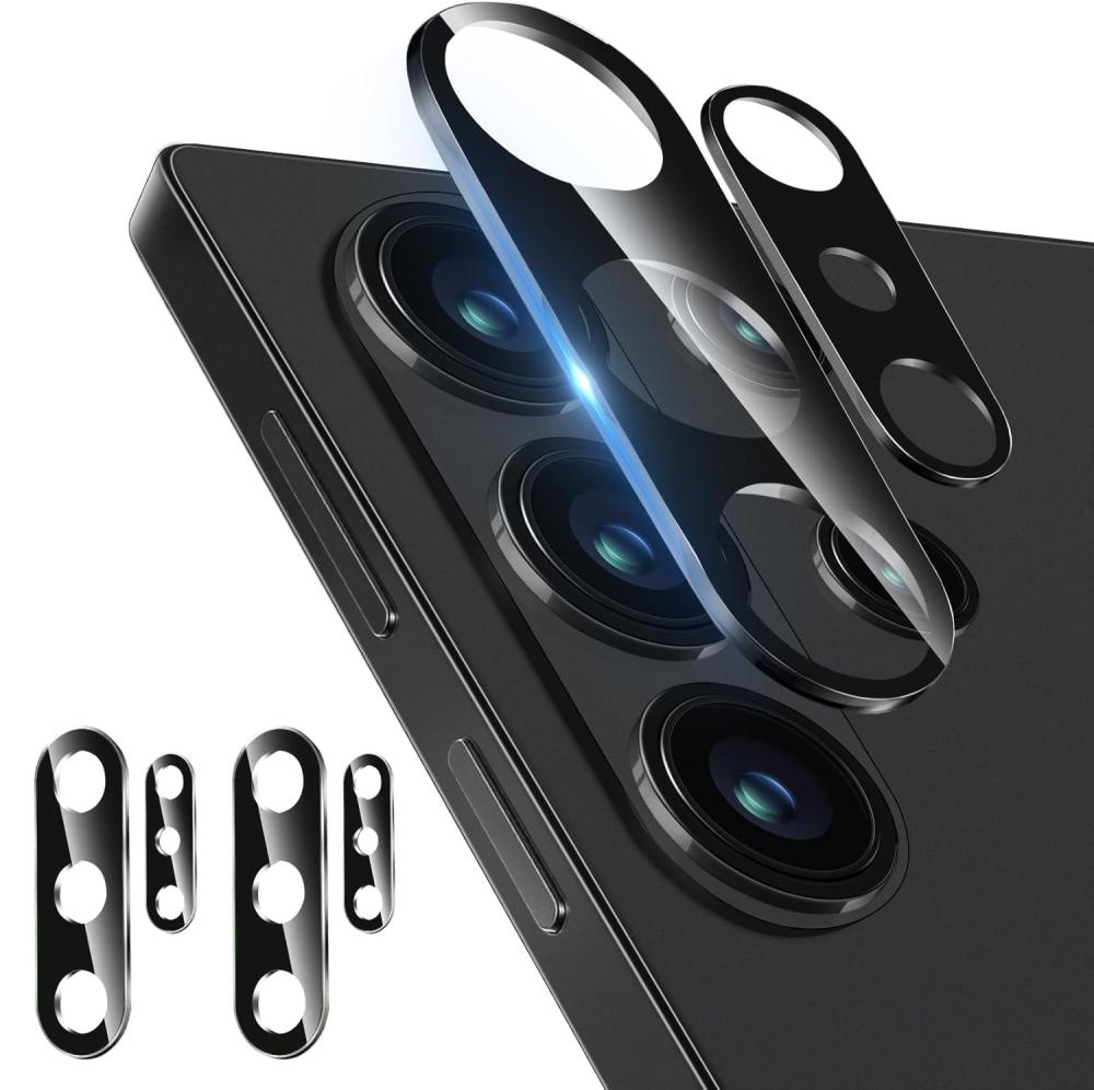 2-Pack Samsung Galaxy S26 Ultra Linsskydd Härdat Glas Svart