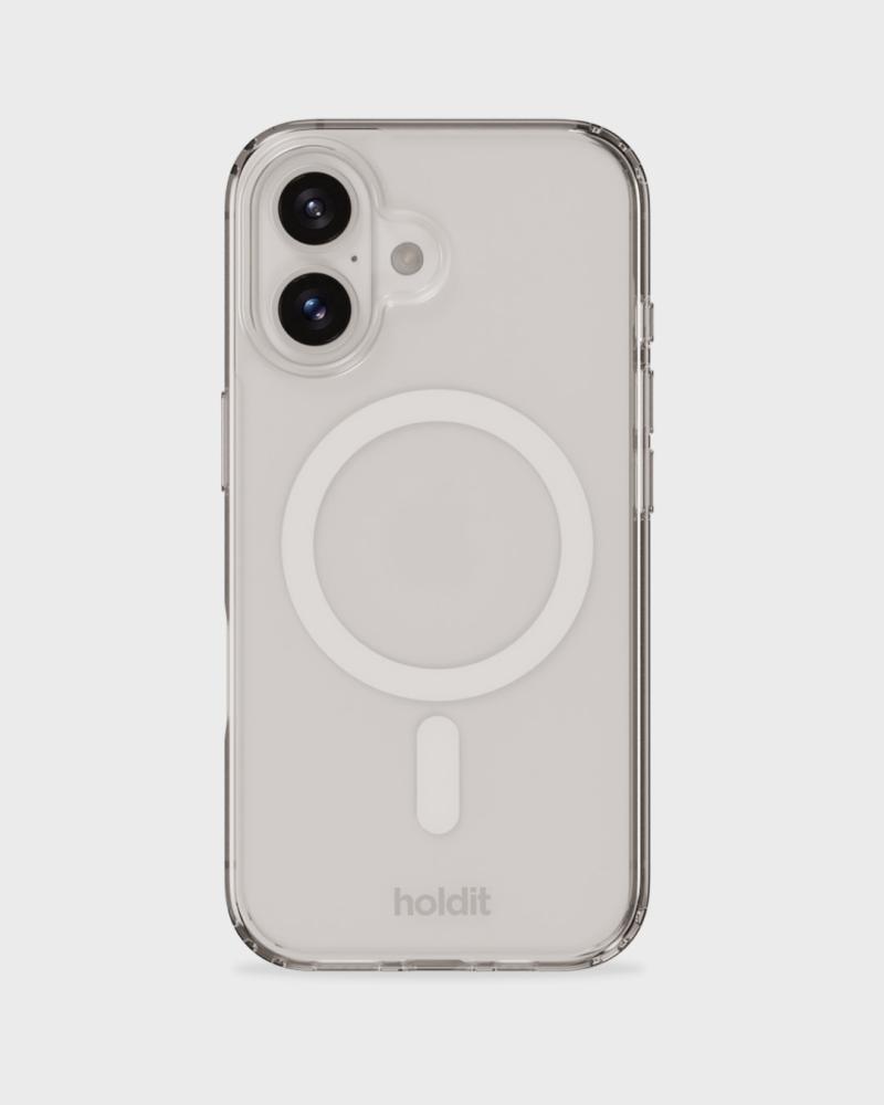 holdit holdit iPhone 16 Mobilskal MagSafe Vit/Transparent