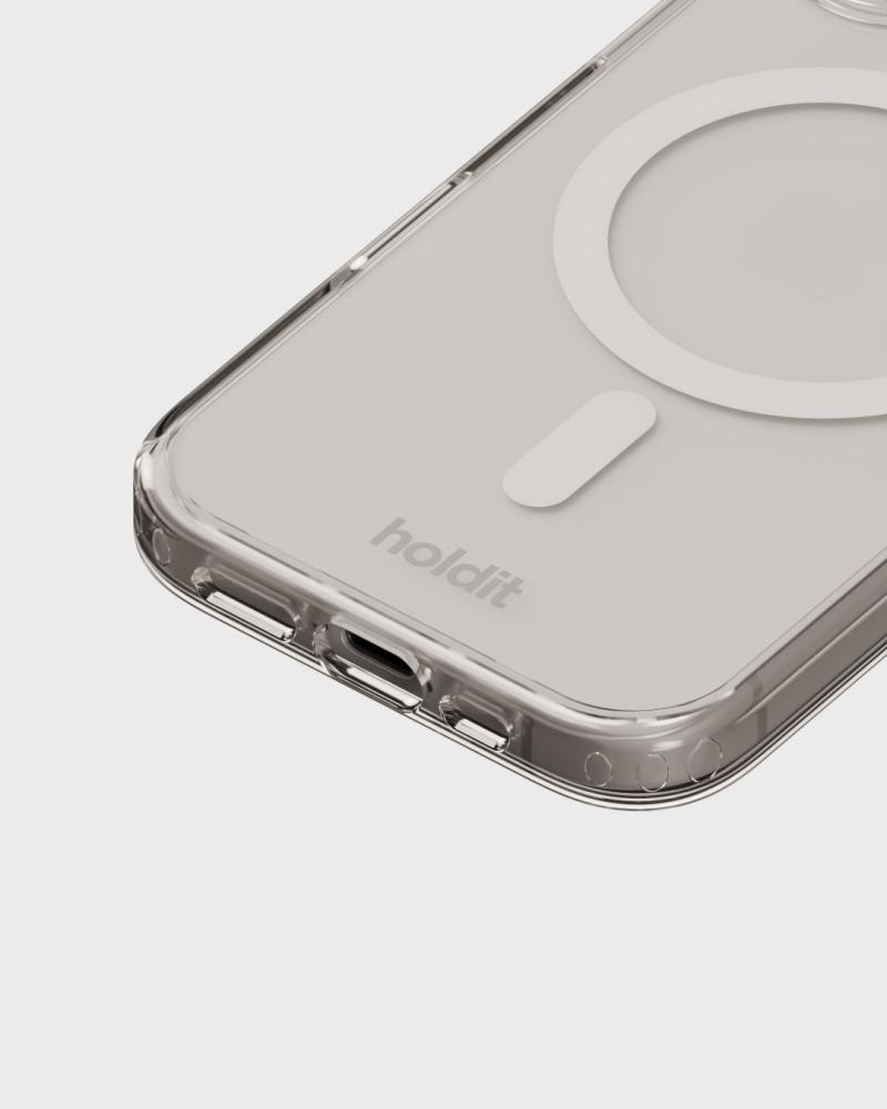 holdit holdit iPhone 16 Mobilskal MagSafe Vit/Transparent