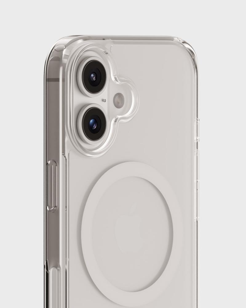 holdit holdit iPhone 16 Mobilskal MagSafe Vit/Transparent