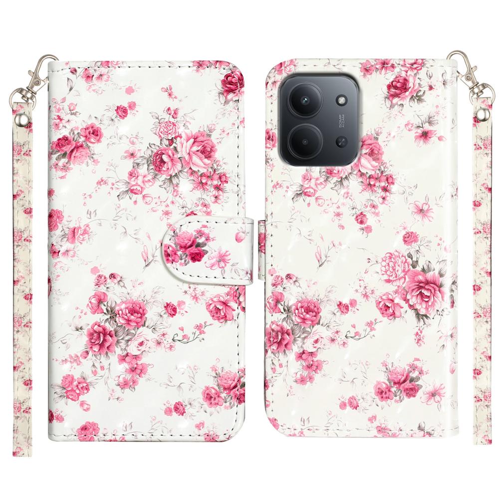  Xiaomi Redmi 15C Fodral Med Tryck Rosor