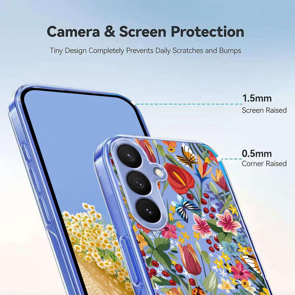  Samsung Galaxy S26 Skal Med Tryck Fjärilar/Blommor