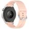  Klockarmband 22 mm Silikon Wave Design Rosa