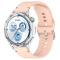  Klockarmband 22 mm Silikon Wave Design Rosa